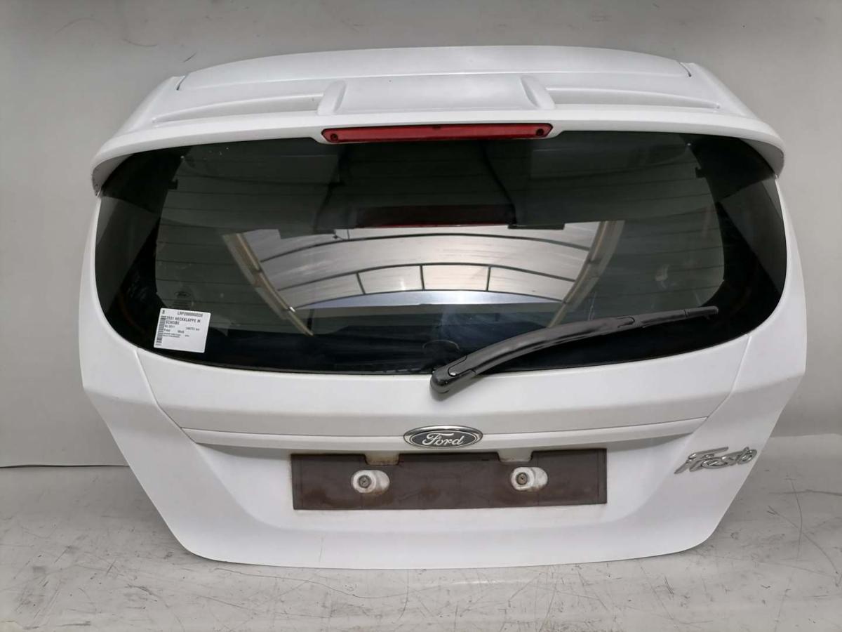 Ford Fiesta 2AJ original Heckklappe mit Heckscheibe Frost Wei&szlig; Bj.2011